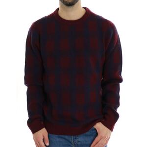 MAGLIA SUNE CHECK BORDEAUX